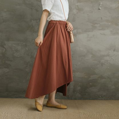 Irregular high waist skirt - Image 3