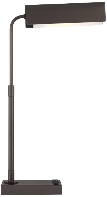 Simple modern black metal table lamp