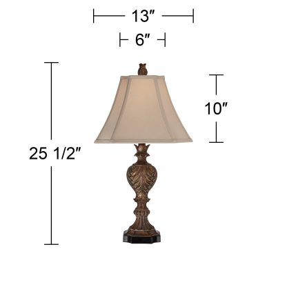 Classical carved table lamp - Image 5
