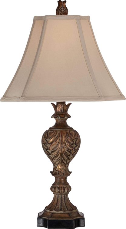 Classical carved table lamp - Image 3