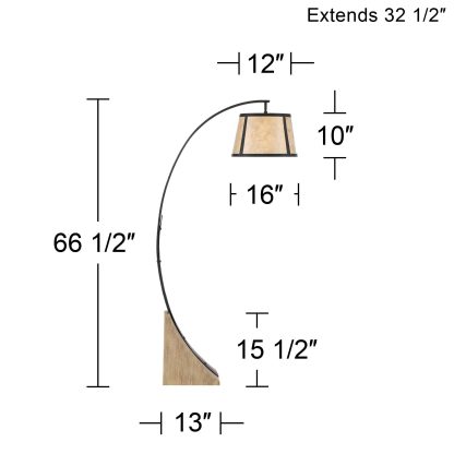 Industrial style arc floor lamp - Image 6