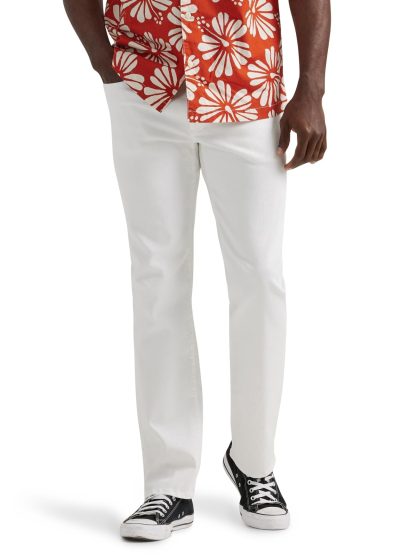 Men's white casual pants