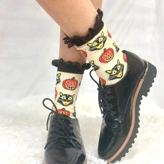 Halloween cute lace socks