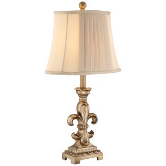French palace style carved table lamp