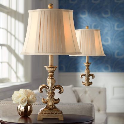 French palace style carved table lamp - Image 8