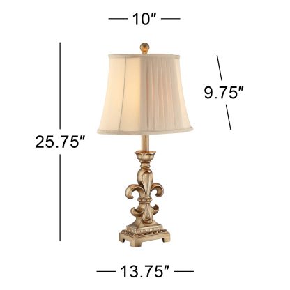 French palace style carved table lamp - Image 7