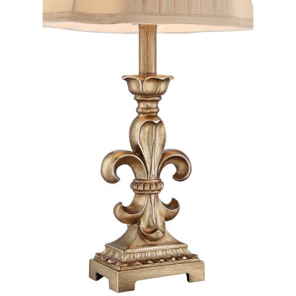 French palace style carved table lamp - Image 5