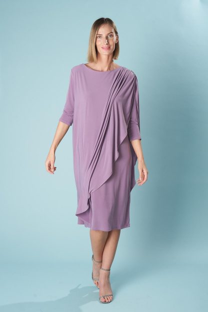 Taro Purple Asymmetric Draped Skirt
