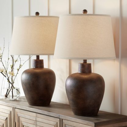 Retro style ceramic table lamp - Image 7
