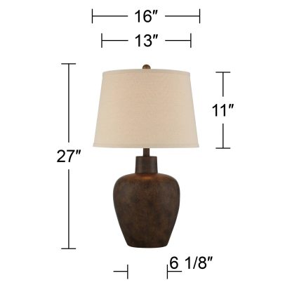 Retro style ceramic table lamp - Image 5