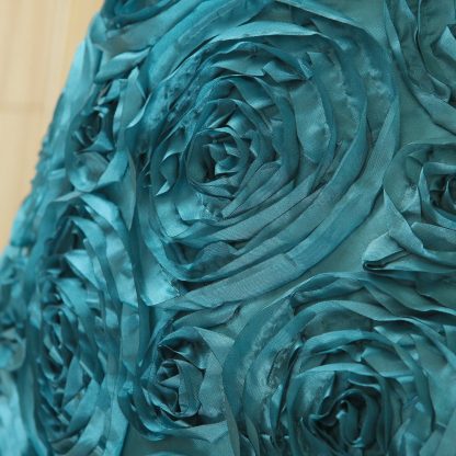 Peacock Blue Rose Pillowcase - Image 7
