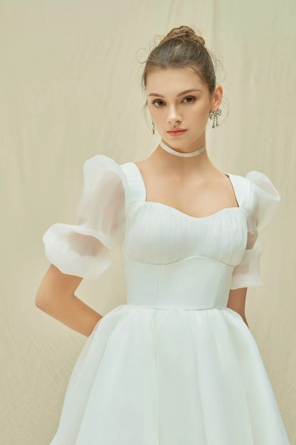 Princess Style Puff Sleeve Wedding Dress - Image 5