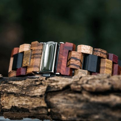 Wood watch with tree of life pattern dial - Image 2