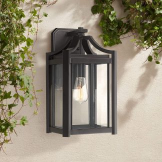 Vintage wrought iron outdoor wall lamp