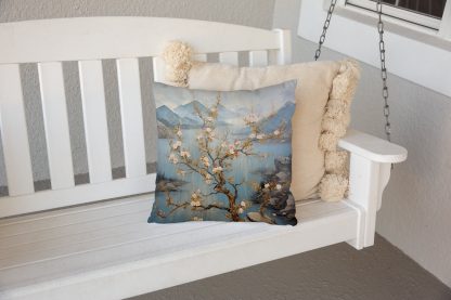 Landscape and flower pillow - Image 6