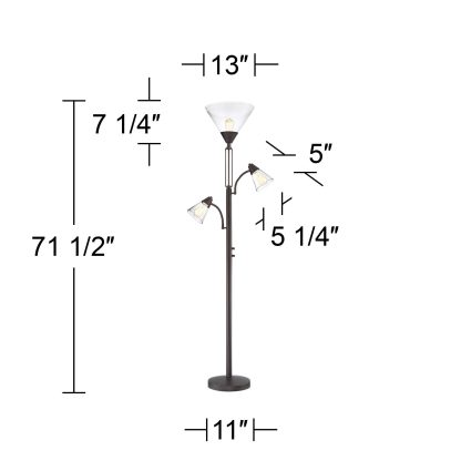 Industrial style multi-head floor lamp - Image 9