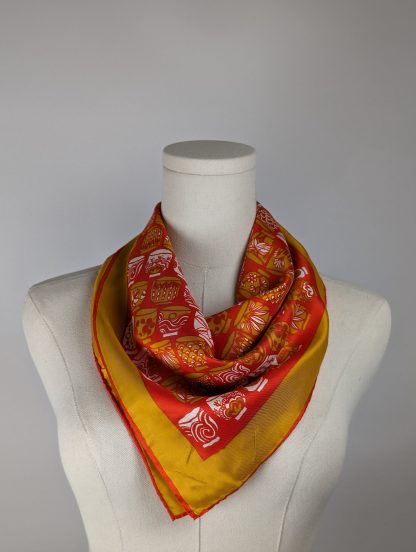 Artistic Heraldry Silk Square Scarf - Image 4