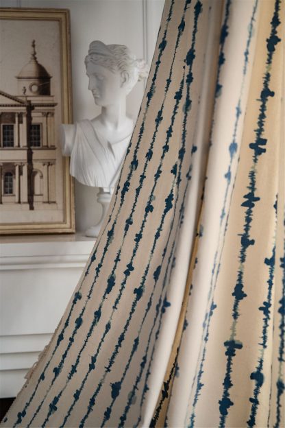 Artistic striped tassel curtains - Image 5