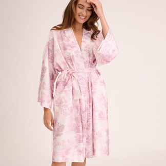 Light Print Tie-Dress Nightgown