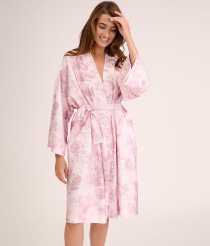 Light Print Tie-Dress Nightgown