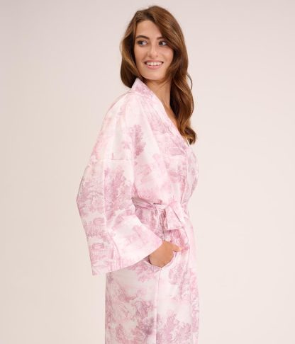 Light Print Tie-Dress Nightgown - Image 4