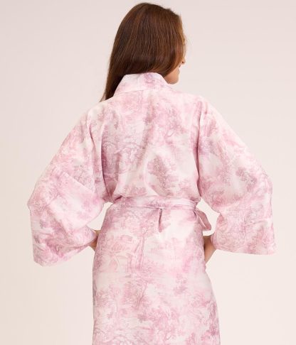 Light Print Tie-Dress Nightgown - Image 3