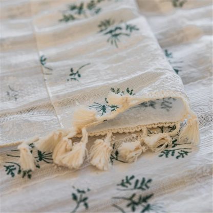Fresh floral linen curtains - Image 5