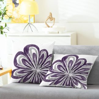 Artistic flower pillowcase