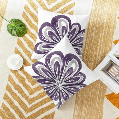 Artistic flower pillowcase - Image 4