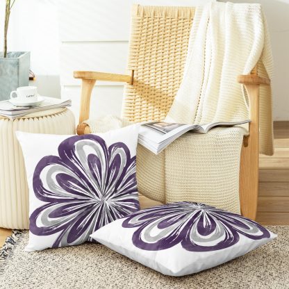Artistic flower pillowcase - Image 3
