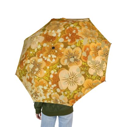 Retro Flower Umbrella for Sunny and Rainy Days - Image 4
