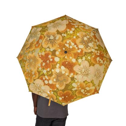 Retro Flower Umbrella for Sunny and Rainy Days - Image 3