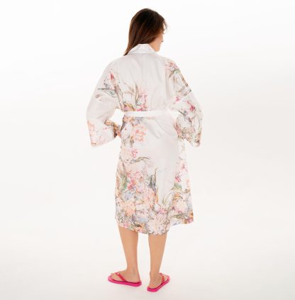 Printed long kimono robe - Image 2