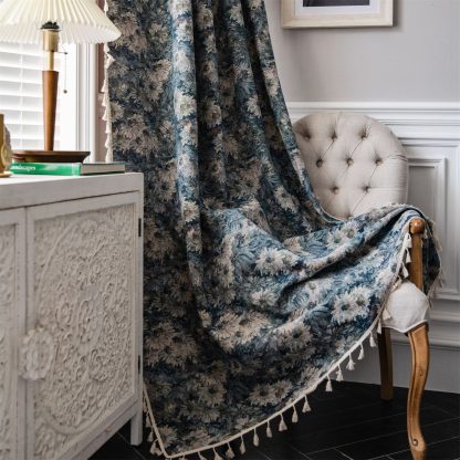 Retro floral curtains - Image 4