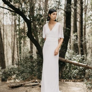Forest style light oxygen white gauze skirt