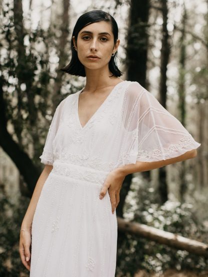 Forest style light oxygen white gauze skirt - Image 3