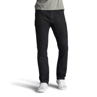 Classic black straight jeans