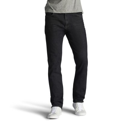 Classic black straight jeans