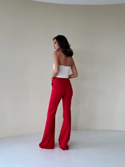 Red flared pants - Image 5