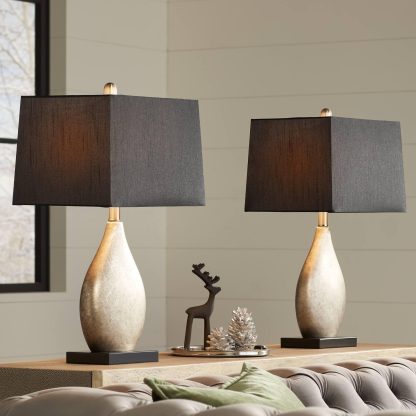 Light luxury black gold water drop shaped table lamp - Image 8