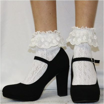 Vintage lace hollow socks - Image 4