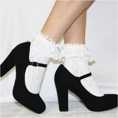 Vintage lace hollow socks - Image 3