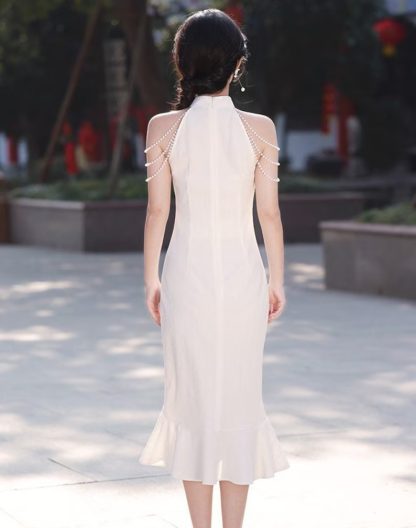 Pearl Dream Off-shoulder Cheongsam - Image 3