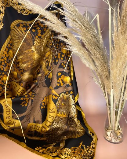 Gilded Baroque Silk Square Scarf - Image 6