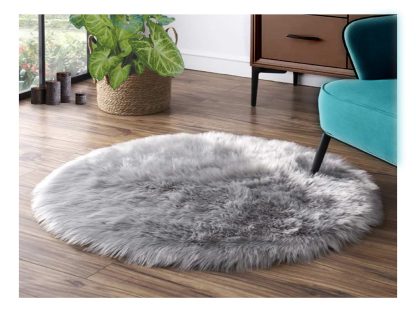 Round plush carpet - Image 5
