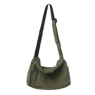 Army Green Canvas Casual Shoulder Bag