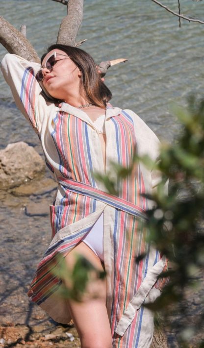 Bohemian hooded bathrobe - Image 2
