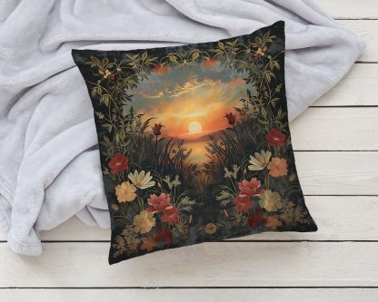 Vintage Sunset Floral Pillow - Image 5