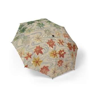 Ukiyoe: Maple Leaf Folding Umbrella