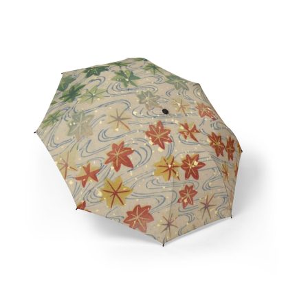 Ukiyoe: Maple Leaf Folding Umbrella